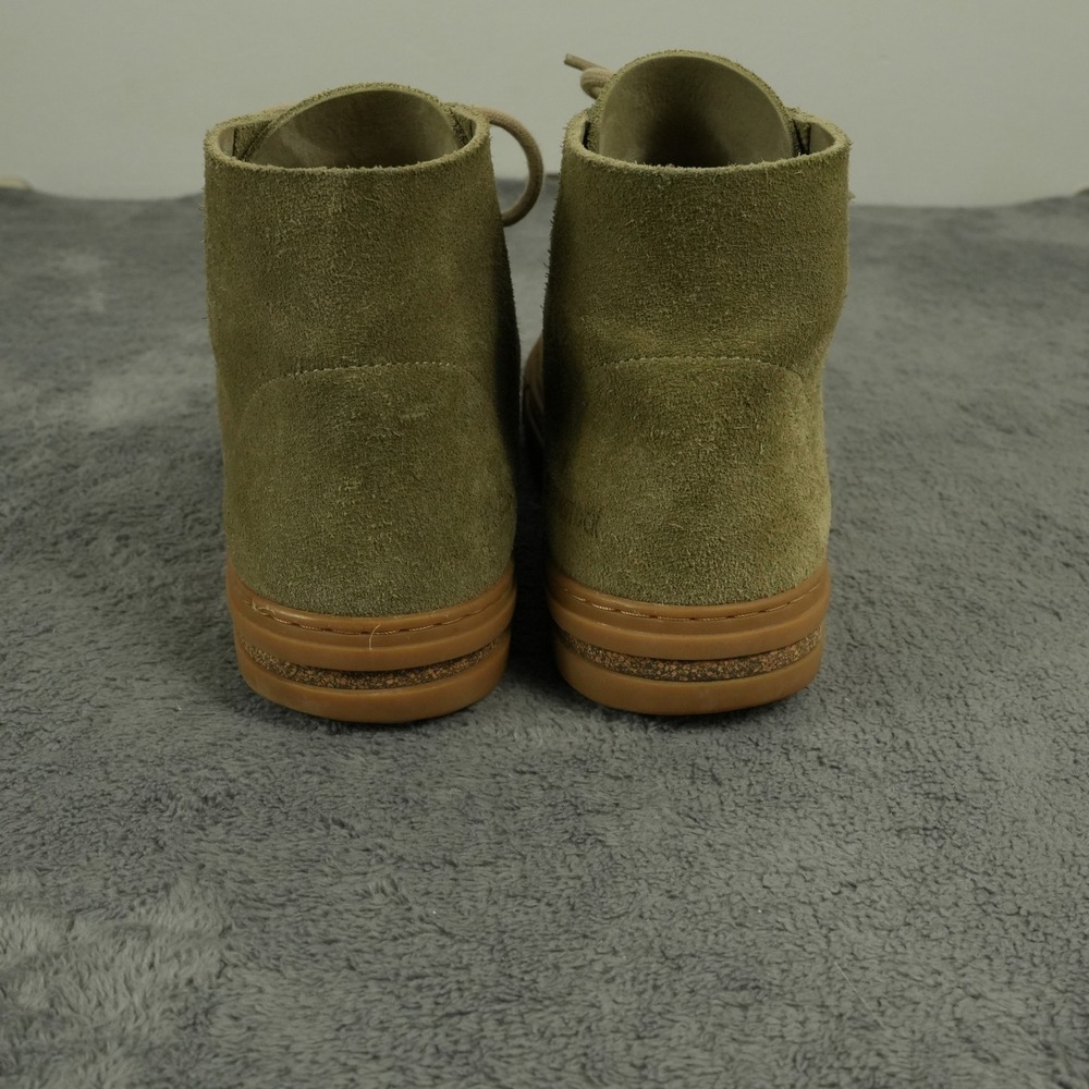 Birkenstock Bend Mid Sneaker Womens 38 Olive Green Suede Nubuck Leather Lace Up - Picture 6 of 8